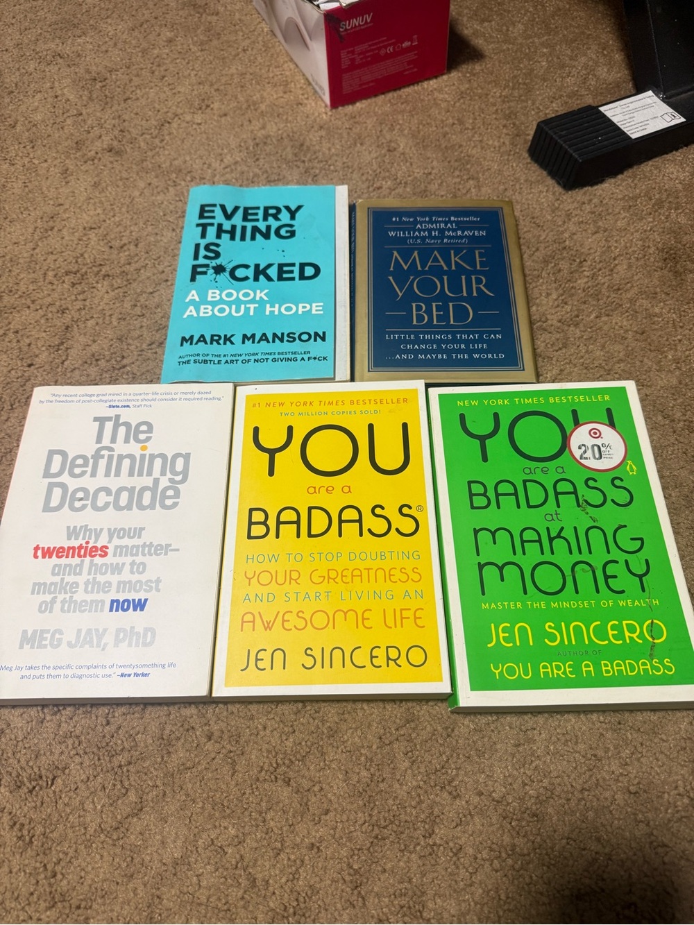 5 motivational books (selling all together)